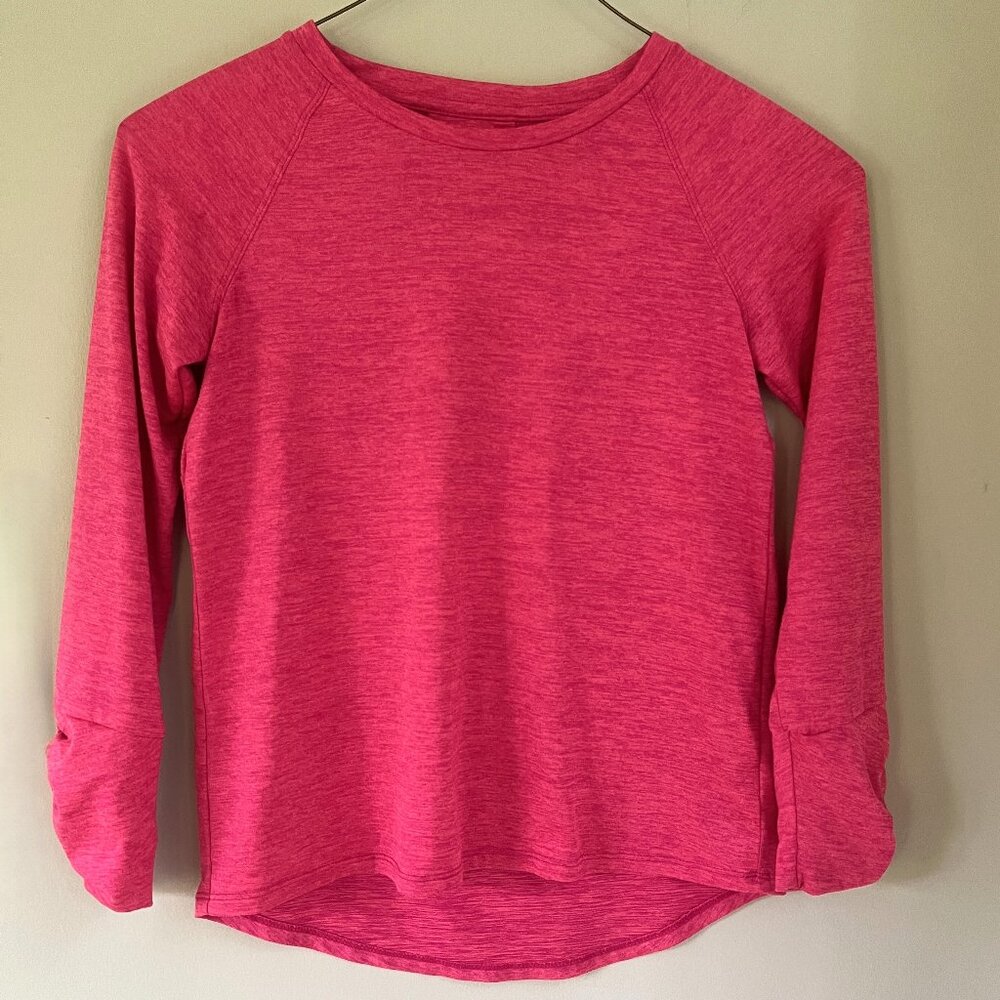 C9 by Champion Girls' Performance Long-sleeve Top, Magenta, Size S (6-6X)
